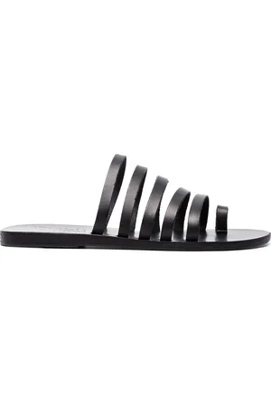 Ancient Greek Sandals Sorte Niki sandaler i læder