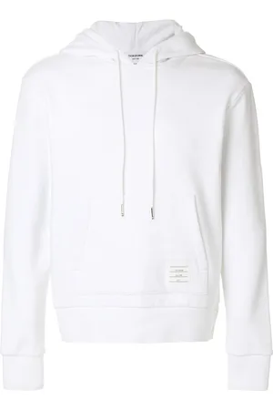 Thom Browne Jersey-hættetrøje med stribe på ryggen