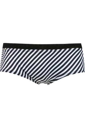 AMIR SLAMA Badeshorts med striber