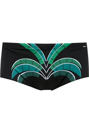 AMIR SLAMA Printed swim briefs