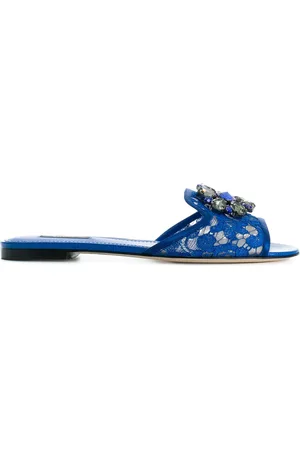 Dolce & Gabbana Bianca sandaler med udsmykning