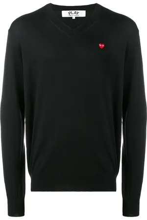 Comme des Garçons Trøje med kontrastlogo
