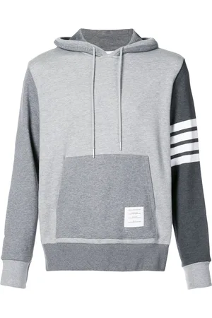 Thom Browne Tonet Fun-Mix-hættetrøje med striber