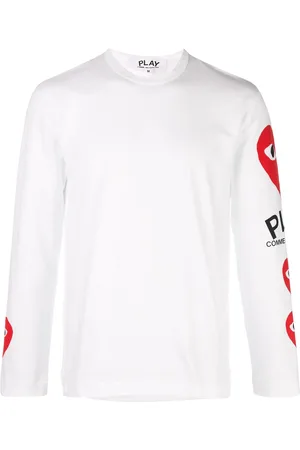 Comme des Garçons ærmeløs T-shirt med hjerte-tryk