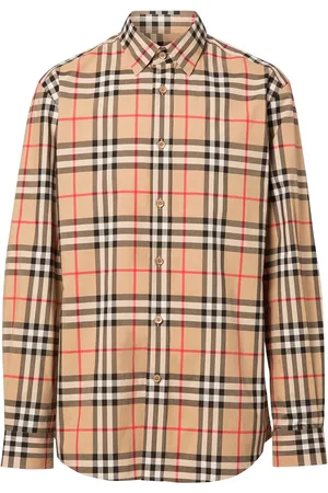 Burberry Ternet skjorte i bomuldspoplin