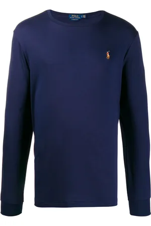 Ralph Lauren Langærmet T-shirt med broderet logo