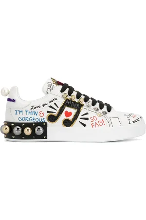 Dolce & Gabbana Portofino-sneakers med applikation