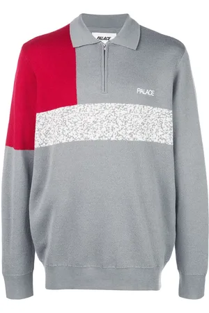 PALACE Sweater med halv lynlås