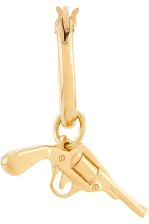TRUE ROCKS Hoop-ørering med pistol-vedhæng