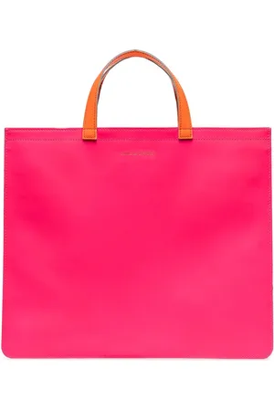 Comme des Garçons Tote i læder med colourblocking