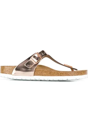 Birkenstock Metalliske sandaler med tårem