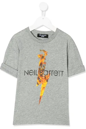 Neil Barrett T-shirt med flammetryk