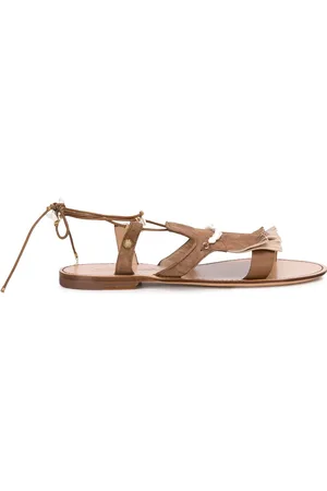 santoni Sandaler med frynser og åben tå
