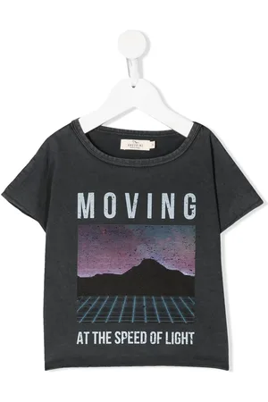 Le pandorine T-shirt i bomuld med grafisk tryk