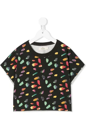 Le pandorine Kasseformet T-shirt med geometrisk tryk