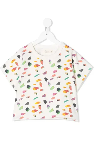Le pandorine Kasseformet T-shirt med geometrisk tryk