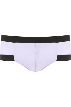 AMIR SLAMA Badeshorts med kontrastkant
