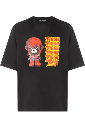 Neil Barrett Ziggie Bear T-shirt i bomuld med tryk