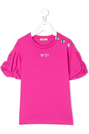 Nº21 T-shirt med flæsekant
