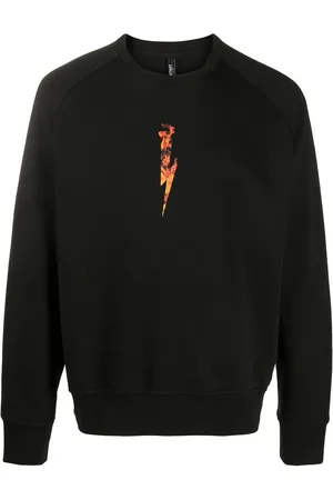Neil Barrett Sweatshirt med flamme-tryk