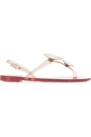 Casadei Sandaler med hjerteudsmykket krystal og gummi-remme