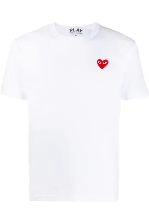 Comme des Garçons T-shirt med logo-applikation