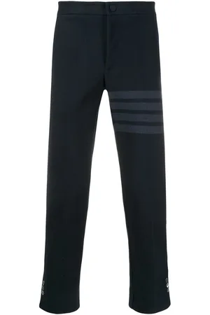 Thom Browne Tonede 4-Bar bukser med smal pasform