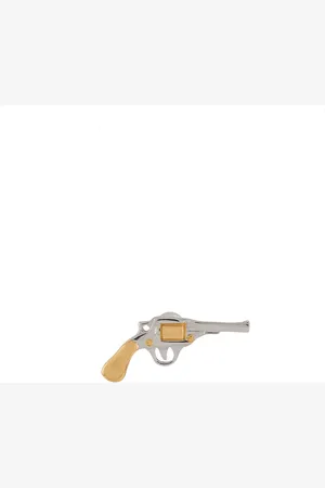 TRUE ROCKS Enkel stud-ørering med pistol-motiv