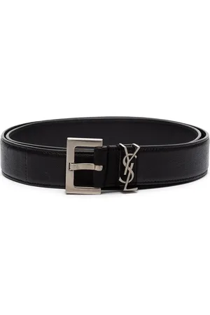 Saint Laurent Bælte med spænde og monogram-plade