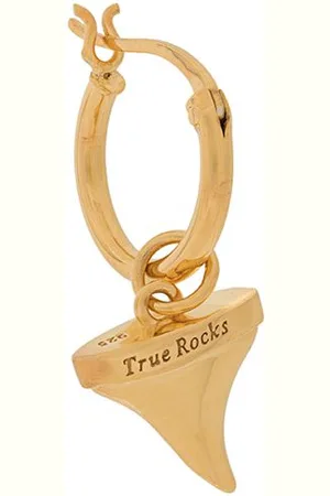 TRUE ROCKS Hoop-ørering med hajtand
