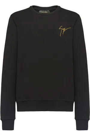 Giuseppe Zanotti Broderet sweater med rund hals og logo