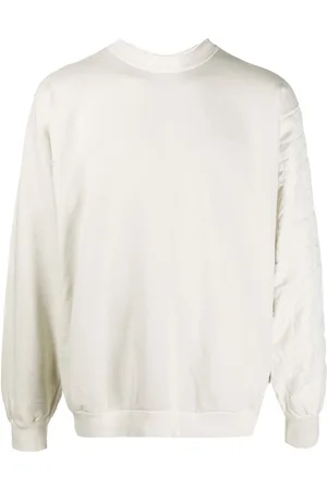 AMBUSH Quiltet sweatshirt med rund hals og tryk