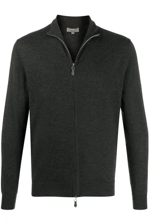 N.PEAL Cardigan med spread-krave