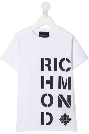 John Richmond T-shirt med logotryk