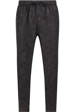 Dolce & Gabbana Joggingbukser med løbesnor i taljen og jacquard-logo