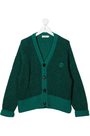 Le pandorine Cardigan med broderet logo