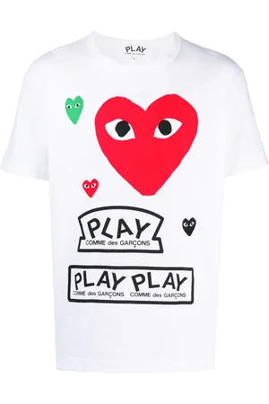 Comme des Garçons T-shirt med flere logotryk