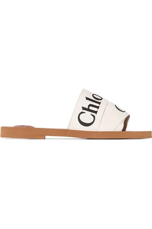 Chloé Woody-sandaler med logo