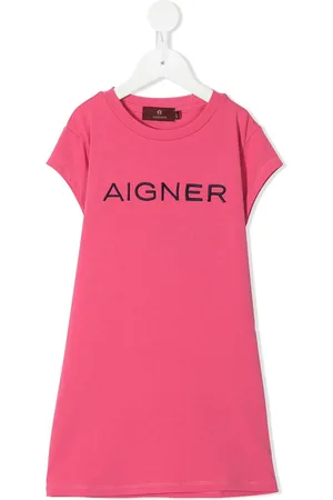 Aigner T-shirt-kjole med broderet logo