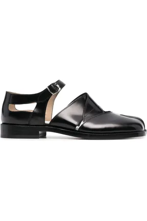 Maison Margiela Tabi sandaler i læder med udskæringsdetalje