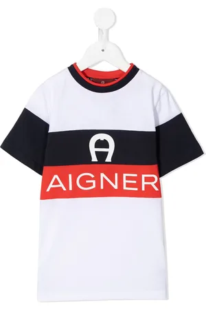 Aigner T-shirt med logostribe