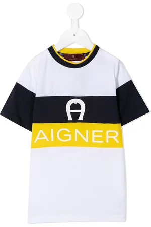 Aigner T-shirt med logostribe