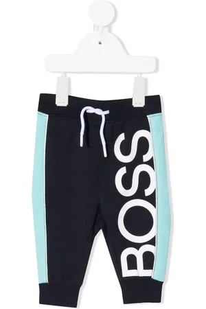 HUGO BOSS Joggingbukser med logotryk og paneler