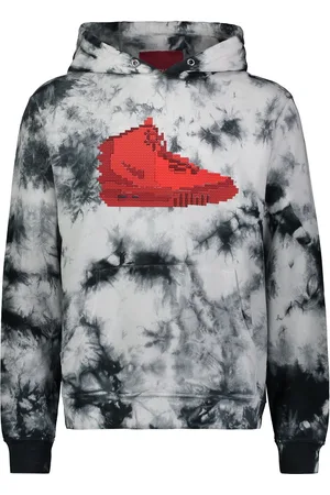 MOSTLY HEARD RARELY SEEN Sneaker hættetrøje med batiktryk
