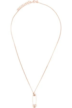 TRUE ROCKS Small safety pin necklace