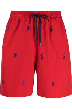 Ralph Lauren Badeshorts med løbesnor og broderet logo