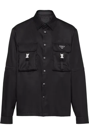 Prada Re-Nylon skjorte med trekantet logo