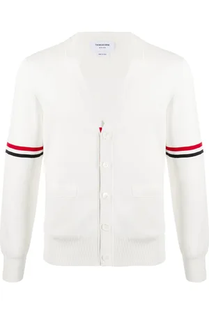Thom Browne Trefarvet cardigan med fire striber