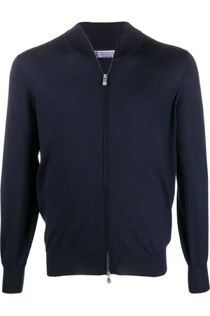 Brunello Cucinelli Sweater med høj hals og lynlås