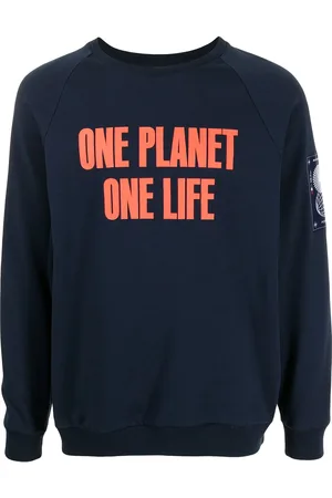 Ports V Sweatshirt med ONE PLANET ONE LIFE-print
